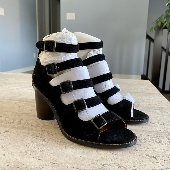 Coach Suede Buckle Booties Style No. G1787 - Picture 3 of 12